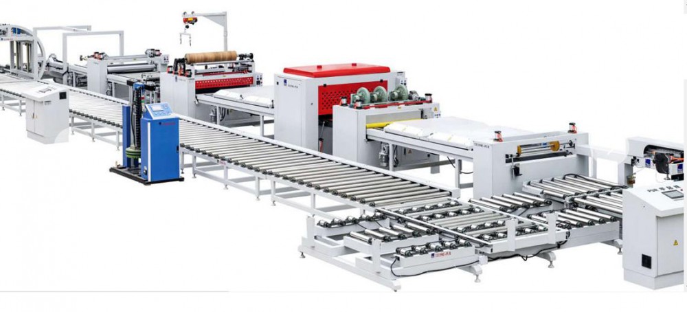 PUR HOT GLUE TWO SIDES AUTOMATIC LAMINATING PRODUCTION LINE