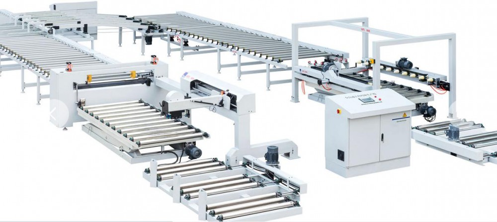 Automatic feeding and conveyor and stacking machine